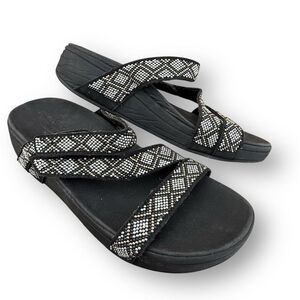 Skechers Arch Fit Slide Platform Women’s Sandals Black Size 10 Casual